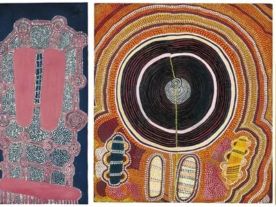 In 1972, with assistance from an art teacher, 11 men formed a cooperative called Papunya Tula Artists.  By 1974 the group had grown to 40.