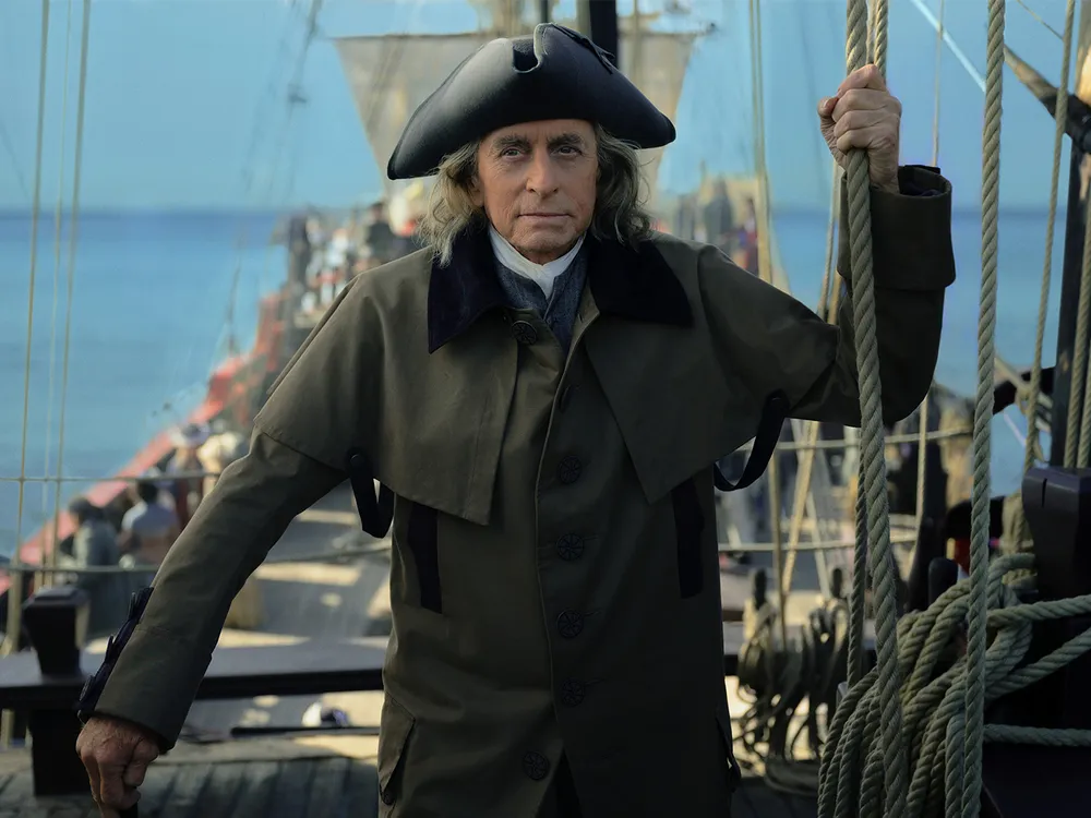 Michael Douglas as Benjamin Franklin