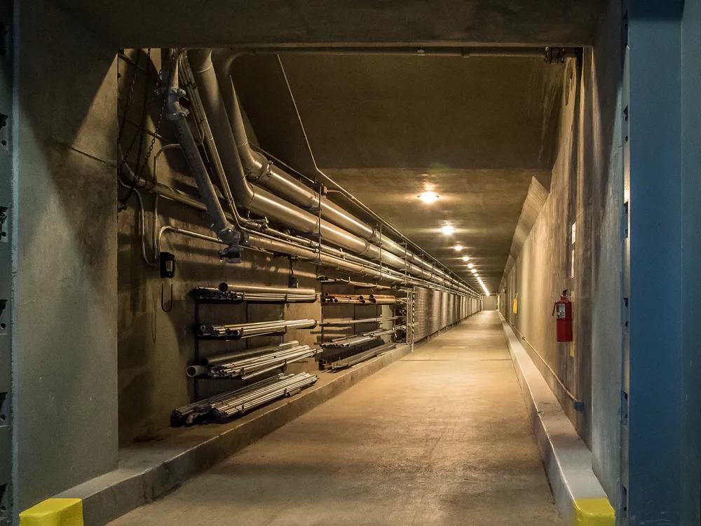 Hallway in the bunker