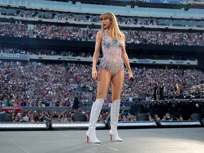 Taylor Swift performs in&nbsp;New Jersey&nbsp;during her Eras tour on May 27, 2023.