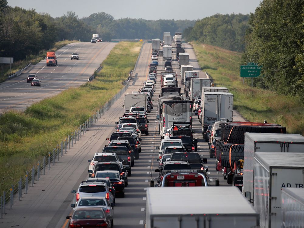 Traffic on highway